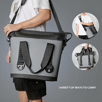 Sac isotherme souple imperméable en TPU de 15 L avec logo personnalisé, maintien de la glace pendant 72 heures, sac à lunch isotherme portable pour le camping, les pique-niques, les canettes et les aliments