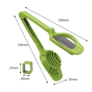 Stainless Steel Egg Slicer <b>Cutter</b> <b>Vegetable</b> Scoop <b>Multi</b> <b>Functional</b> Kitchen Tool for Boiled Eggs Mushrooms Jujubes - Product Image 5