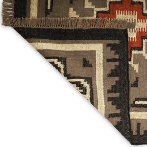 Alfombra de yute de lana Kilim hecha a mano de primera calidad, alfombra geométrica moderna rústica elegante, duradera para el interior del hogar, juegos de alfombras para sala de estar - Product Image 5