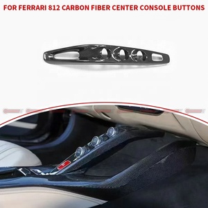 Pièces automobiles pour voitures, kit intérieur en fibre de carbone sèche de style OME, boutons de commande centrale pour Ferrari 812 - Product Image 4