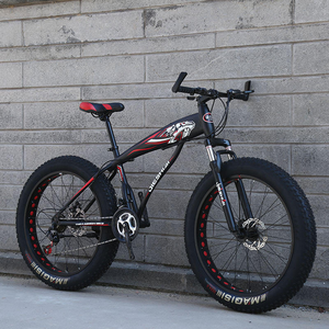 Vélo VTT Tout-Terrain Adulte à Grandes Roues Épaisses et Pneus Larges, Vélo <span class=keywords><strong>des</strong></span> Neiges Amortisseur à Vitesses Variables - Product Image 5