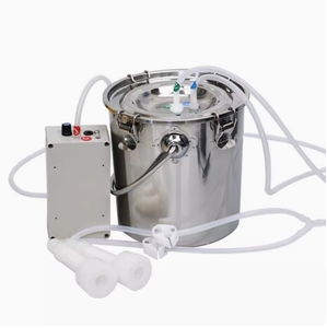 Mungitrice Elettrica 5L <span class=keywords><strong>per</strong></span> <span class=keywords><strong>Capre</strong></span>/Bovini 220V, Mungitrice Pulsante con Secchio in Acciaio Inox e Pompa a Vuoto - Product Image 1