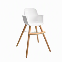 Chaise haute pour bébé en bois 3 en 1, réglable en hauteur, siège d'alimentation pour nourrissons et tout-petits, multifonction