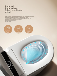 Inodoro inteligente de cerámica ABS IPX4, asiento con calefacción automática, inodoro inteligente para sala de estar - Product Image 3