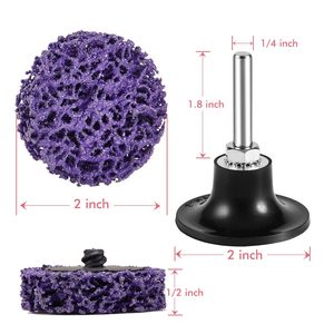 Disco Abrasivo Non Tessuto Blu a Cambio Rapido da 2 e 3 Pollici, Disco per Pulizia e Smerigliatura per Smerigliatrice, Adatto per Sistema Roloc - Product Image 5