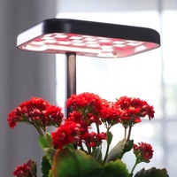 Mini-pot de fleurs hydroponique électronique numérique créatif en plastique avec lumière LED et système d'arrosage automatique, alimentation AC/DC pour usage domestique intérieur