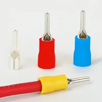 Terminal à sertir pré-isolé Phoenix Type PTV 10/13/18, connecteur de fil de type aiguille en cuivre rouge pour fils de 1,5/2,5/4/6 mm²