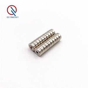 Aimant rond perforé m3/D6mm, 1 pièce, trou 10x4, pour rideau magnétique puissant, boucle, trou rond - Product Image 2