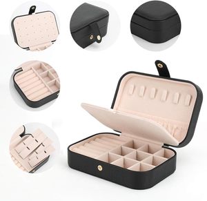 HANFEIZI Organizador de Joyas de Doble Capa para Pendientes, Collares y Anillos, Caja de Almacenamiento y Joyero para Mujeres - Product Image 3