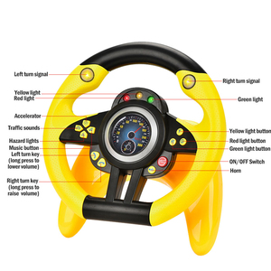 Juguete de Volante para Niños en Edad Preescolar, Juguete Interactivo de Simulación de Conducción para el Tiempo de Juego entre Padres e Hijos, Desarrollo Cognitivo, Regalo - Product Image 2