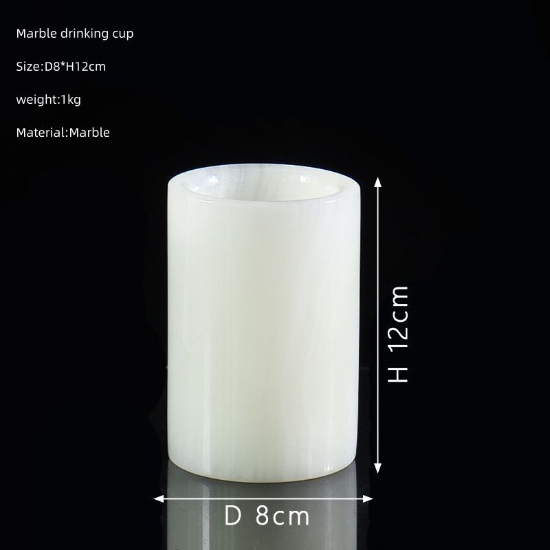 White Onyx drinking cup
