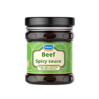 Sauce épicée au bœuf Yueyan en gros, assaisonnement piquant parfumé 190g en bouteille, sain, délicieux, qualité alimentaire supérieure, 12 mois