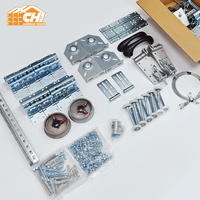 Kit de Herrajes para Puerta de Garaje Galvanizada Europea, 5 Paneles, Antihuellas, CE, Juego Completo para Puerta Seccional de 40 mm, Venta al Por Mayor, OEM