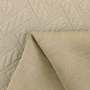 <strong>Rectangular</strong> Grid Interwoven Knitted Jacquard Fabric with Cotton Filling, 300g <strong>Polyester</strong> Elastic, Thick and Warm Hoodie Fabric - Product Image 3