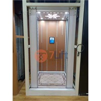 Yüksek kalite 3 kat açık kapalı hidrolik Mini küçük dikey ev monte cam tek kapı asansör