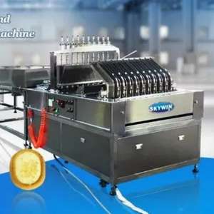 Skywin 자동 10 레인 고속 2 색 초콜릿 증착기 잼 쿠키 만들기 tartlets tartletes 기계 - Product Image 5