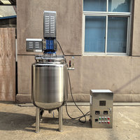 Geïntegreerde 316l Hoge Shear Fructose Mixer Crush Emulgerende Wand Roeren Hoge Viscositeit Opslagtank Voor Fruit Drukvat