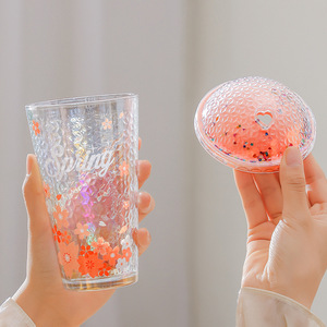 Ventosa de cristal de flor de cerezo de estrella colorida, concepto artístico Oriental, alto valor de Color, nueva copa de sueño, tipo de paja, incluye - Product Image 2