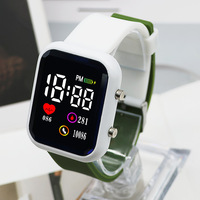 Jam Tangan Digital LED Silikon Unisex Mewah untuk Anak-Anak, Wanita, Pria, dengan Logo Kustom 2025, untuk Olahraga