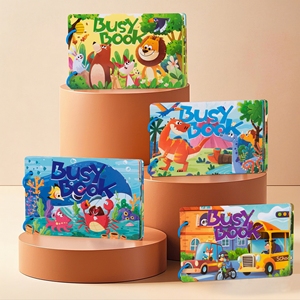 Nueva llegada Montessori educación preescolar aprendizaje reutilizable pegatina granja <span class=keywords><strong>libro</strong></span> silencioso - Product Image 4