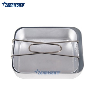 Tùy chỉnh 380g 480g 2 cái đặt Hộp Ăn Trưa với gấp xử lý nhôm lộn xộn tin - Product Image 3