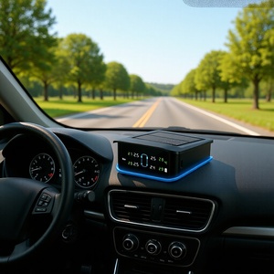 Sistema <span class=keywords><strong>de</strong></span> control <span class=keywords><strong>de</strong></span> presión <span class=keywords><strong>de</strong></span> neumáticos (TPMS) solar para camiones, con sensor interno para 4 <span class=keywords><strong>ruedas</strong></span>, alerta en tiempo real y luz ambiental para furgonetas <span class=keywords><strong>de</strong></span> carga y autobuses. - Product Image 3