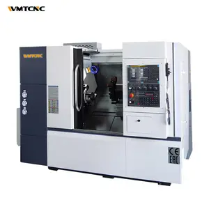 Dönüş değirmeni cnc makinesi üretici SWL8 eğimli yatak cnc torna makinesi metal için