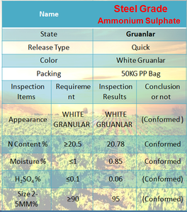 Steel Grade Ammonium Sulphate Fertilizer(NH4)2SO4, Npk <strong>Fertilizier</strong> - Product Image 4