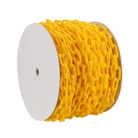 Usine en gros 3mm 6mm 8mm 10mm bande transporteuse lien tête barrière chaîne en plastique pour cône de signalisation