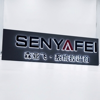 Enseignes lumineuses 3D en acrylique rétroéclairées pour magasin, enseignes LED, enseignes commerciales, logo, enseignes lumineuses personnalisées