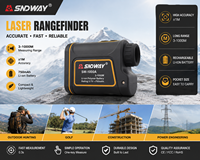 Télémètre laser numérique SNDWAY SW-1000A/B pour le golf, la chasse, multifonctionnel, portable, étanche IP54