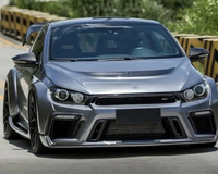 Kit Carrosserie Large pour Volkswagen Scirocco, Amélioration Style ASP, Pare-chocs Avant, Pare-chocs Arrière, Jupes Latérales, Aileron Arrière et Capot