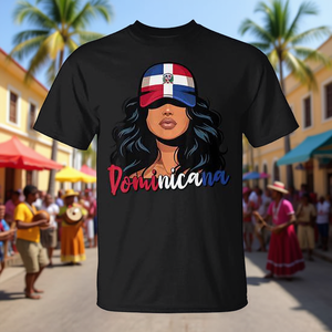 Camiseta de la República Dominicana para Chicas Dominicanas, Orgullo de la República Dominicana - Product Image 3
