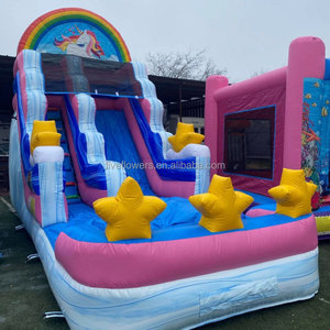 Tobogán Acuático Inflable de 19 pies, Mundo Submarino <span class=keywords><strong>Rosa</strong></span> y Morado, para Niños - Product Image 6