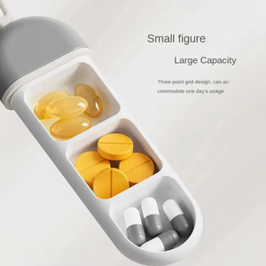 Pastillero Portátil de Moda Nórdica de 7 Días al por Mayor, Dispensador de Pastillas con 3 Compartimentos, Kit de Almacenamiento de Medicamentos - Product Image 6