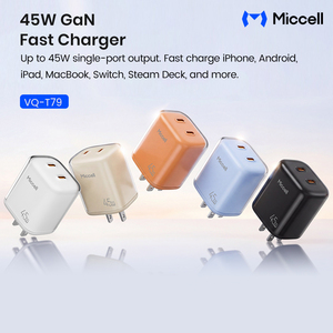 Chargeurs PC Miccell en gros 45W compatibles QC&PD, charge rapide, design unique double face avec film protecteur, <span class=keywords><strong>adaptateur</strong></span> de téléphone - Product Image 2