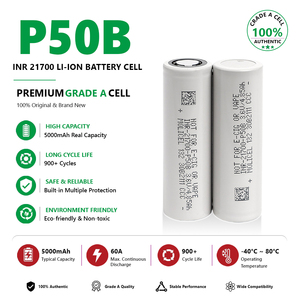 แบตเตอรี่ทรงกระบอก VICTPOWER 21700 P50B 35A 3.7V ความจุสูง 5000mAh โซลิดสเตท LiCoO2 แคโทด 1000 รอบการใช้งาน สำหรับเครื่องมือไฟฟ้า - Product Image 2