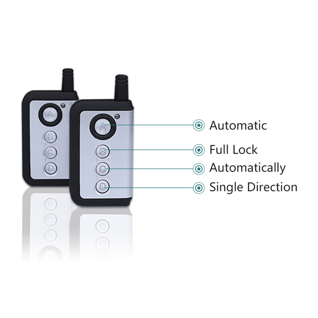 Yoursensor YS301 Modern 433MHz Universal Control Metal Four-Button Remote for Roller Shutter Garage Door Roll 433MHz