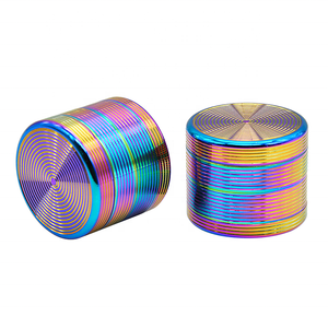 Nueva llegada logotipo personalizado hilo magnético Aleación de Zinc molinillo de hierbas secas molinillo de Metal de estilo clásico para la venta al por mayor - Product Image 3