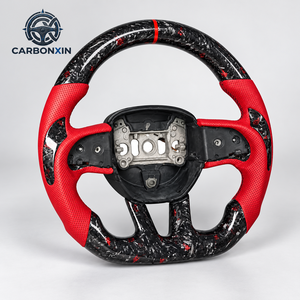 Volant sport en cuir et fibre de carbone véritable, prix de gros usine, pour Dodge Charger 2011-2016 - Product Image 5