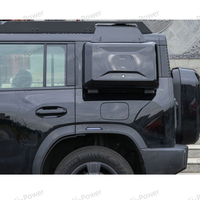 Boîte de rangement latérale extérieure en aluminium verrouillable, noire brillante, pour Jetour T2 Traveler 2023+