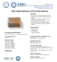 Condensateur céramique haute tension HV X7R 15KV 470nF de haute qualité pour circuits électroniques de précision.