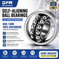 Roulement à billes auto-alignant à double rangée haute performance DFN, prix usine, vente chaude, modèles 1207, 1313, 2216, 2316 K 2RS ZZ