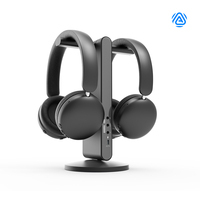 Casque sans fil Qualcomm LE Audio avec réduction de bruit active (ANC) 36 dB, station d'accueil émetteur Auracast 360 °   Casque de partage TV multi-appareils à réduction de bruit