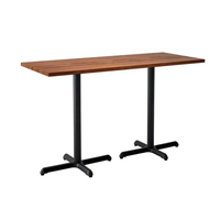 Table de café contemporaine en bois, table moderne, mobilier commercial pour café