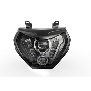 Faro led de proyector para motocicleta <span class=keywords><strong>Yamaha</strong></span>, accesorios de luz led con halo DRL de 12v para modelo <span class=keywords><strong>MT</strong></span> 09 FZ 09 2014 <span class=keywords><strong>2015</strong></span> 2016 - Product Image 1