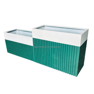 Macetas Metálicas para Plantas, Duraderas, para Jardinería Urbana, Paisajismo, Centros Comerciales Públicos, Macetas de Acero Galvanizado Duraderas Personalizadas de China al por Mayor - Product Image 2