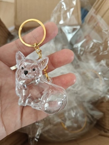 Llavero Transparente para Guardar Pelo de Perro, Suministros al por Mayor |   Colgante Conmemorativo de Acrílico Personalizado para Amantes de Mascotas - Product Image 2