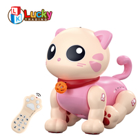 LK Toys Chat Robotic Interactif Électrique Télécommandé Jouet Intelligent pour Enfants en Plastique