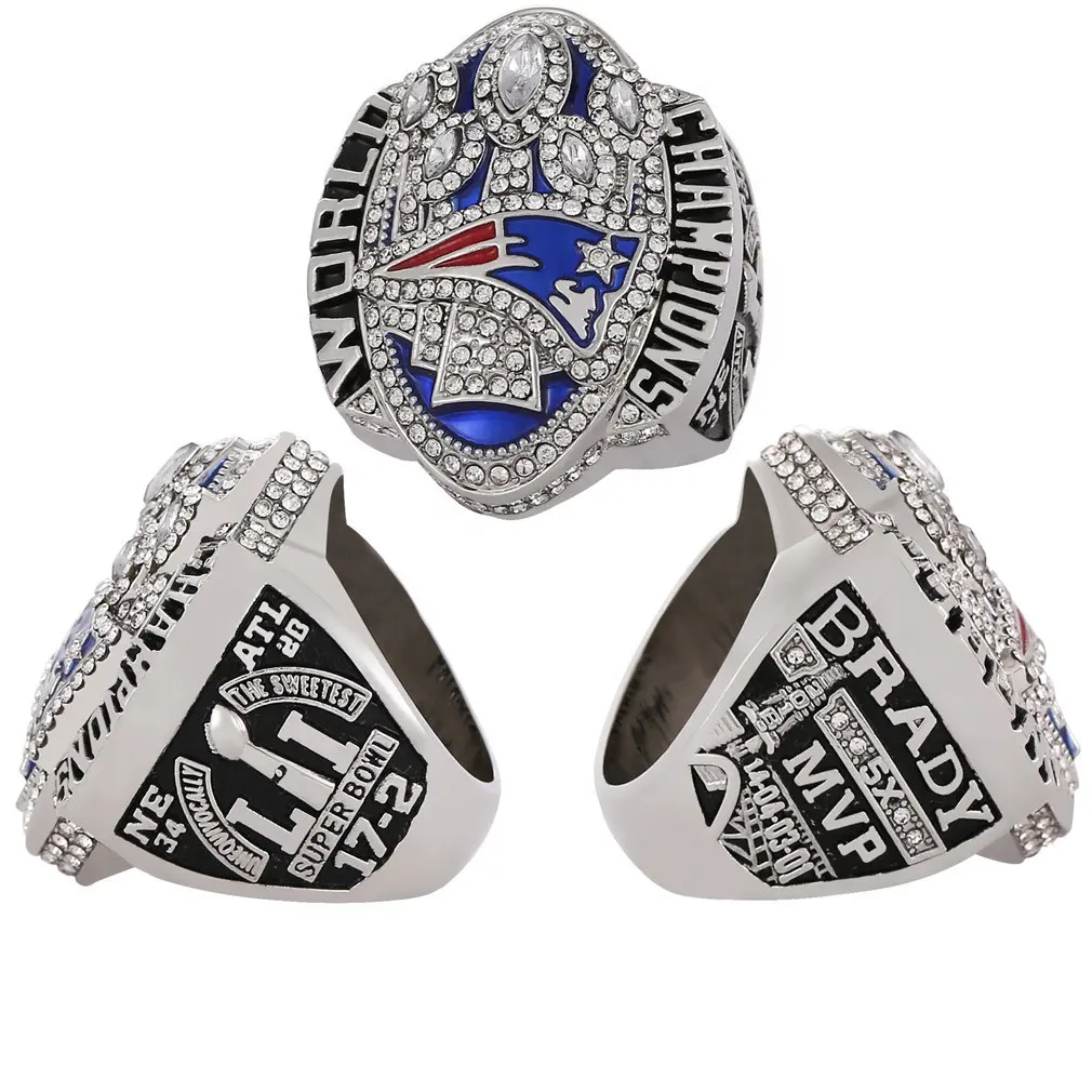 NFL 2016 New England Patriots Super ciotola anello campionato anello moda gioielli anelli
